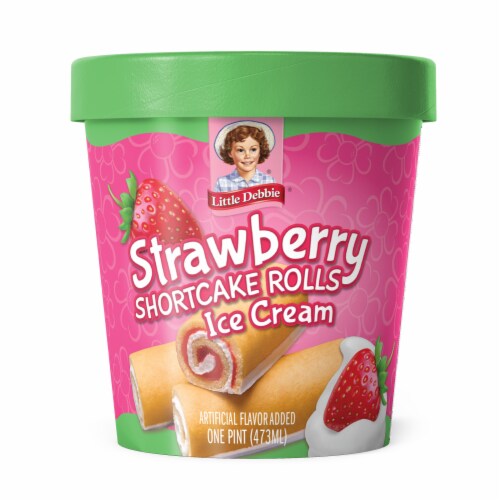 Little Debbie® Strawberry Shortcakes Rolls Ice Cream Perspective: front