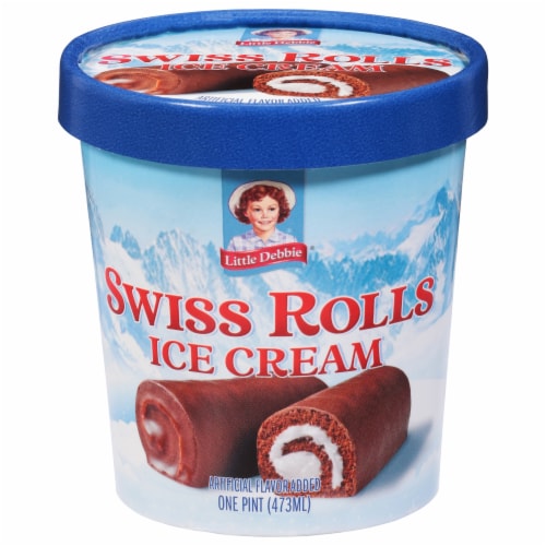 Little Debbie® Swiss Rolls Ice Cream Perspective: front
