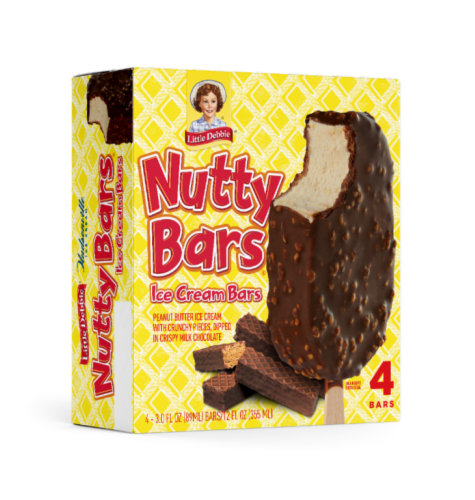 Little Debbie® Nutty Ice Cream Bars Perspective: front