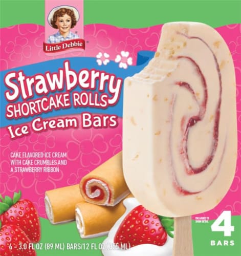 Little Debbie® Strawberry Shortcake Rolls Ice Cream Bars, 4 pk / 3 fl ...