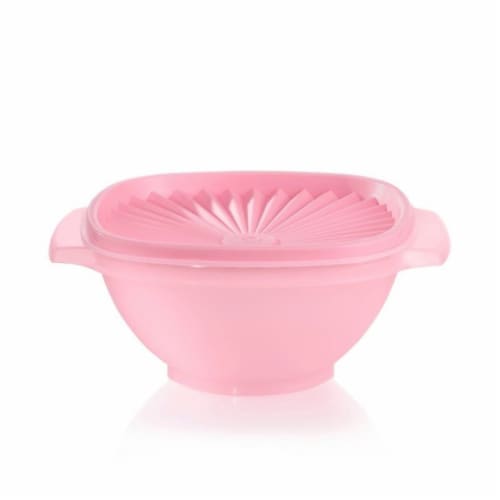 Tupperware Heritage Square Bowl - Candy Floss Perspective: front