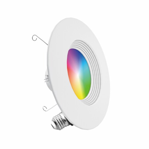 5 6 In. WiFi Smart 12W 1100LM Recessed Retrofit LED Downlight Kit Alexa Google Wet Rated Single Pack Foods Co