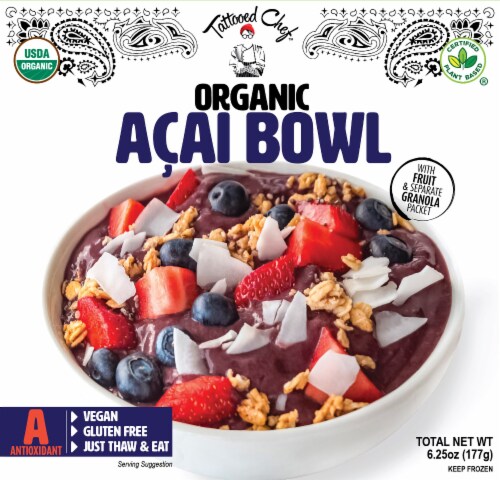 Tattooed Chef™ Organic Acai Smoothie Bowl Perspective: front