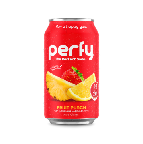 Perfy® Fruit Punch Soda Can Perspective: front