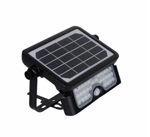 160 DEGREE BLACK PIR ACTIVATED OUTDOOR  LIGHT GARAGE YARD DECK PATH CAMPING Perspective: front