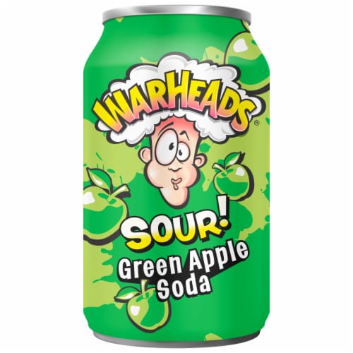 Warheads® Sour Green Apple Soda Perspective: front