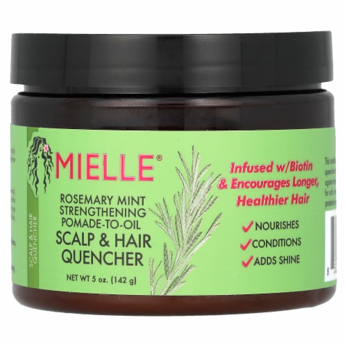 Mielle® Rosemary Mint Blend Pomade To Oil Hair & Scalp Quencher Perspective: front