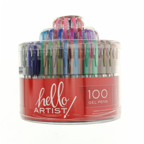 Hello, Artist!™ Assorted Color Gel Pens Perspective: front