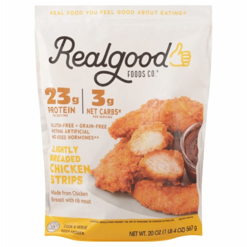 Real Good Foods Chicken Tender Strips Perspective: front