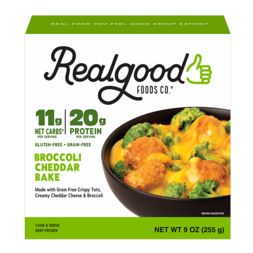 The Real Good Food Company Broccoli Cheddar Bake Bowl Perspective: front