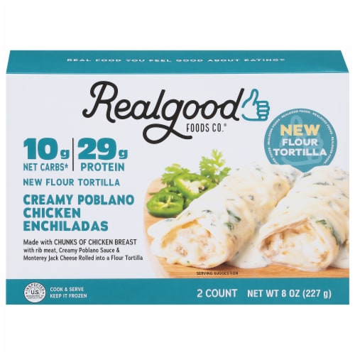 Real Good Foods® Chicken Flour Tortilla Green Enchilada