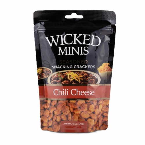 Moonlight Mixes Wicked Minis Chili Cheese Flavored Snacking Crackers Perspective: front