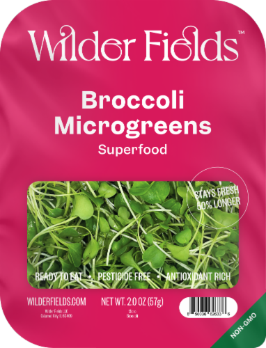 Wilder Fields Broccoli Microgreens Perspective: front