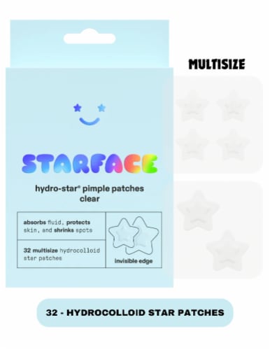 Starface Hydro Star Pimple Patches Clear Perspective: front