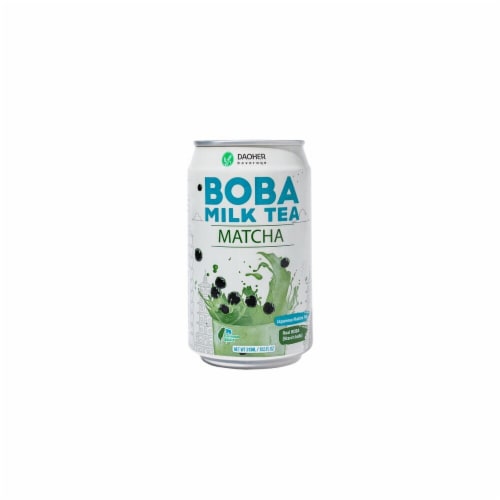 DaoHer Beverage Matcha Boba Milk Tea Can Perspective: front