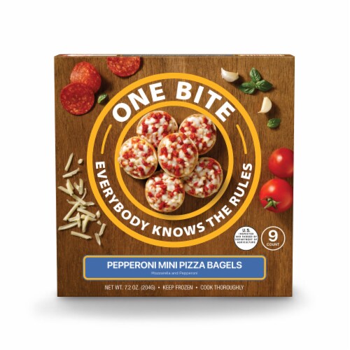 One Bite Pepperoni Mini Pizza Bagels, 7.18 oz - QFC