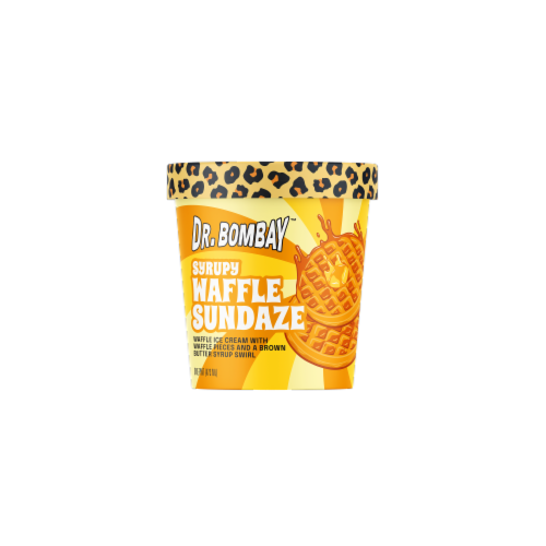 Dr. Bombay Syrupy Waffle Sundaze Ice Cream Perspective: front