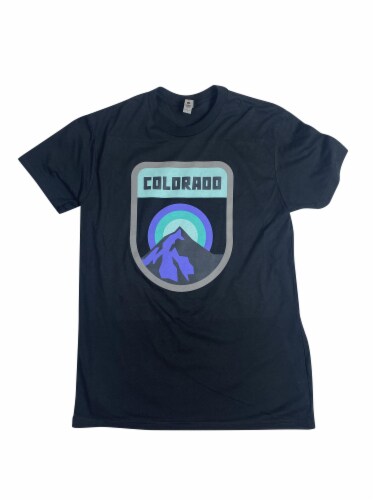 Colorado Limited Sunset Short Sleeve Tee Shirt - Black Perspective: front