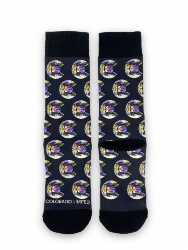 Colorado Limited Sky Blue Solar Rayz Socks Perspective: front