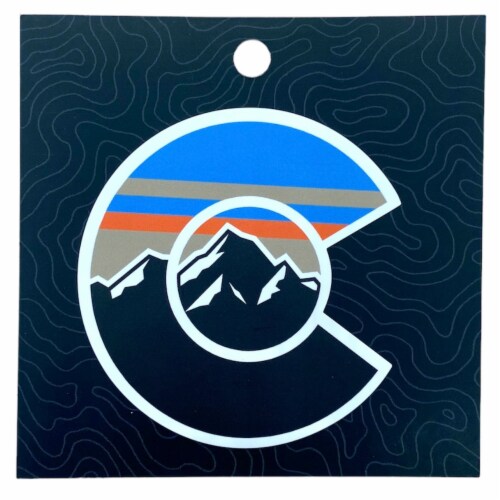 Colorado Mountain Midnight Summit Sticker Perspective: front