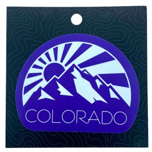 Colorado Mountain Solar Rayz Sticker Perspective: front