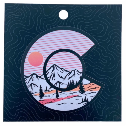 Colorado Mountain Valley Sticker Perspective: front