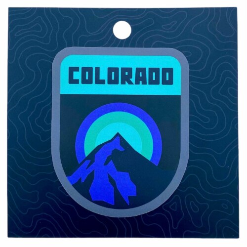 Colorado Mountain Onyx Sunrise Sticker Perspective: front