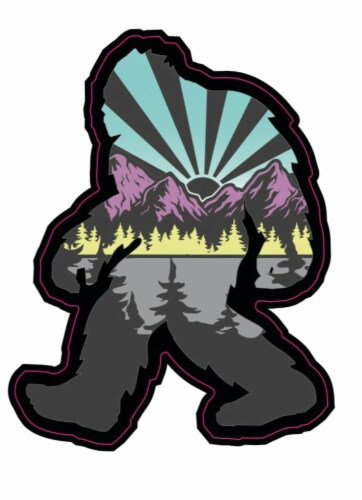 Colorado Mountain Yeti Sky Blue Range Sticker Perspective: front