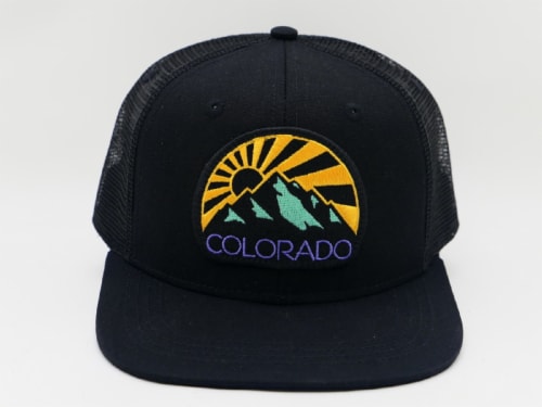 Colorado Limited Onyx Solar Rayz Trucker Hat Perspective: front