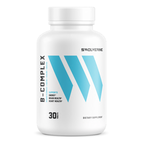 Swolverine Vitamin B Complex Dietary Supplement Tablets Perspective: front