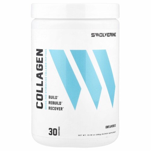 Swolverine Grass Fed Pature Raised Collagen Protein Perspective: front