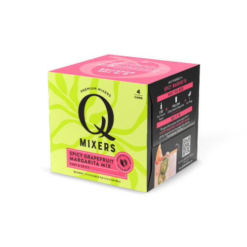 Q Mixers Spicy Grapefruit Margarita Mix Perspective: front