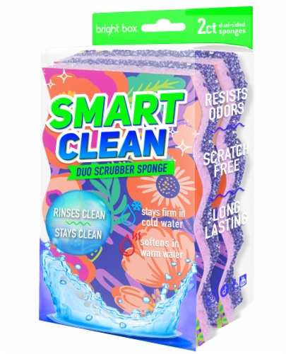Smart Clean Duo Scrubber Sponge Perspective: front