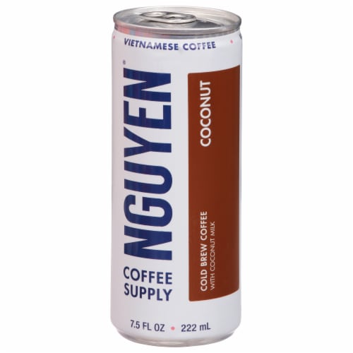 Nguyen® Coffee Supply Coconut Vietnamese Cold Brew Coffee Can Perspective: front