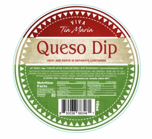 Viva Tia Maria Queso Dip Perspective: front