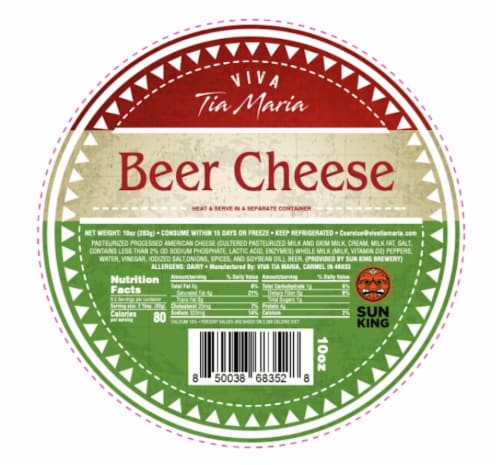 Viva Tia Maria Beer Cheese Dip Perspective: front