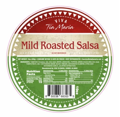 Viva Tia Maria Mild Roasted Salsa Perspective: front