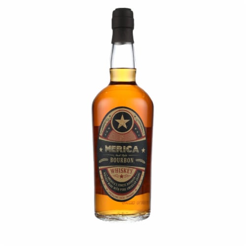 Merica Small Batch South Carolina Bourbon Whiskey Perspective: front