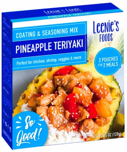 Leenie's Foods Pineapple Teriyaki Coating & Seasoning Mix Perspective: front