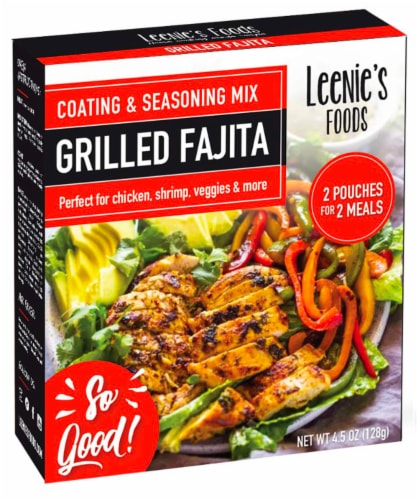 Leenie's Food Grilled Fajita Coating & Seasoning Mix, 2 ct / 2.25 oz -