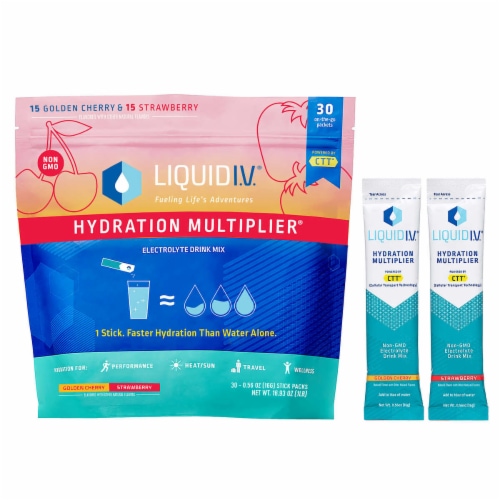 Liquid I.V. Hydration Multiplier Electrolyte Drink Mix, Variety, 0.56 Oz,  30 Ct, 30 Ct - Food 4 Less