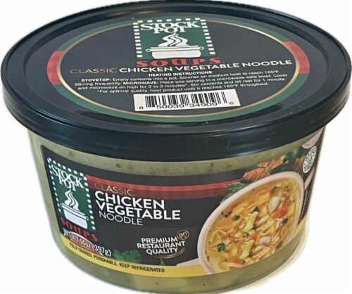 Stockpot Soups Classic Chicken Vegetable Noodle Soup Perspective: front