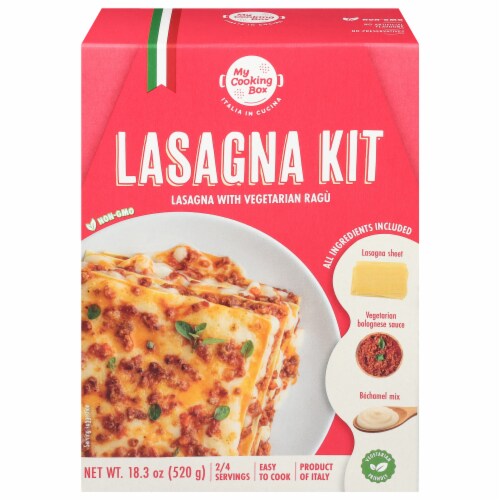 My Cooking Box Lasagna Kit with Vegetarian Ragu Perspective: front