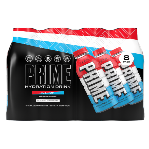 Prime Ice Pop Hydration Drink Perspective: front