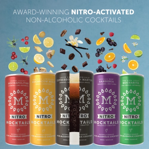 NITRO Mocktails Variety Pack Award-Winning Non-Alcoholic Cocktails Perspective: front