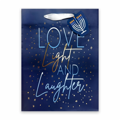 Hannukah Cub Holiday Christmas Christmas Gift Bag - Design #1 Perspective: front