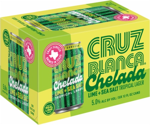Cruz Blanca Lime + Sea Salt Chelada Perspective: front