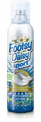 Footsy Daisy Sport Fresh Breeze Shoe Deodorant Odor Eliminator Perspective: front
