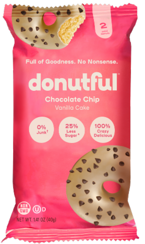 Donutful Chocolate Chip Mini Donuts Perspective: front