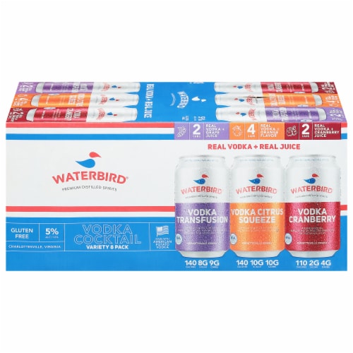 Waterbird Vodka Cocktail Variety Pack Cans Perspective: front
